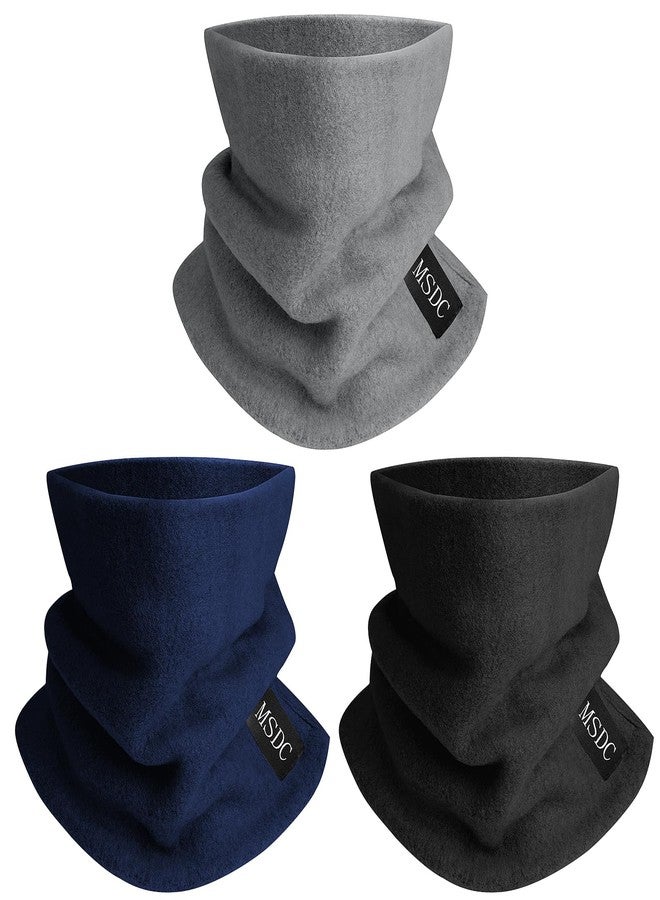 MSDC Neck Gaiters for Men 3 Pack,Neck Warmer Scarf Women Face Mask Covering for Cold Weather - Image 1